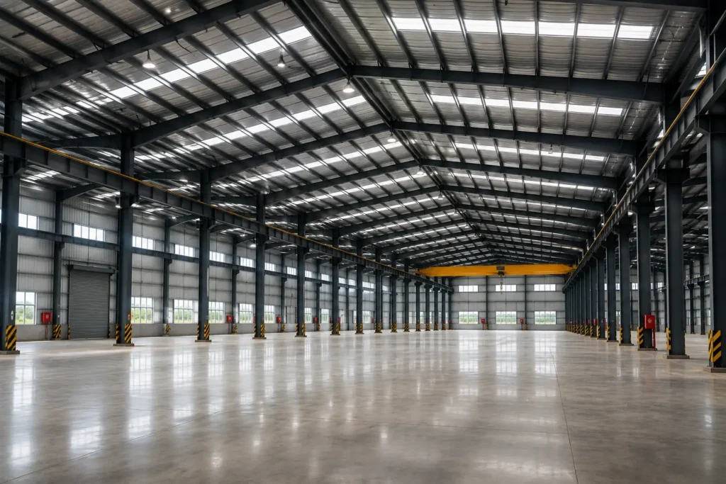 PEB manufacturer designing custom steel buildings in Delhi NCR